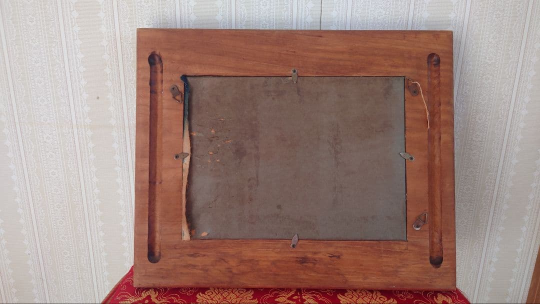 片野かほり藍染絞り額装