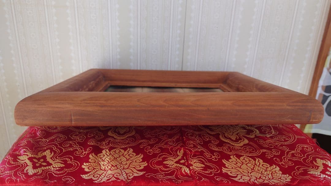 片野かほり藍染絞り額装