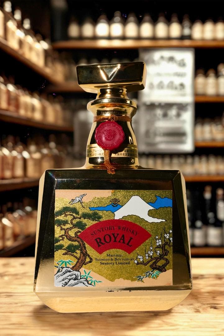サントリー ウイスキー ローヤル ゴールドボトル 富士山 松竹梅 鶴 金ボトル