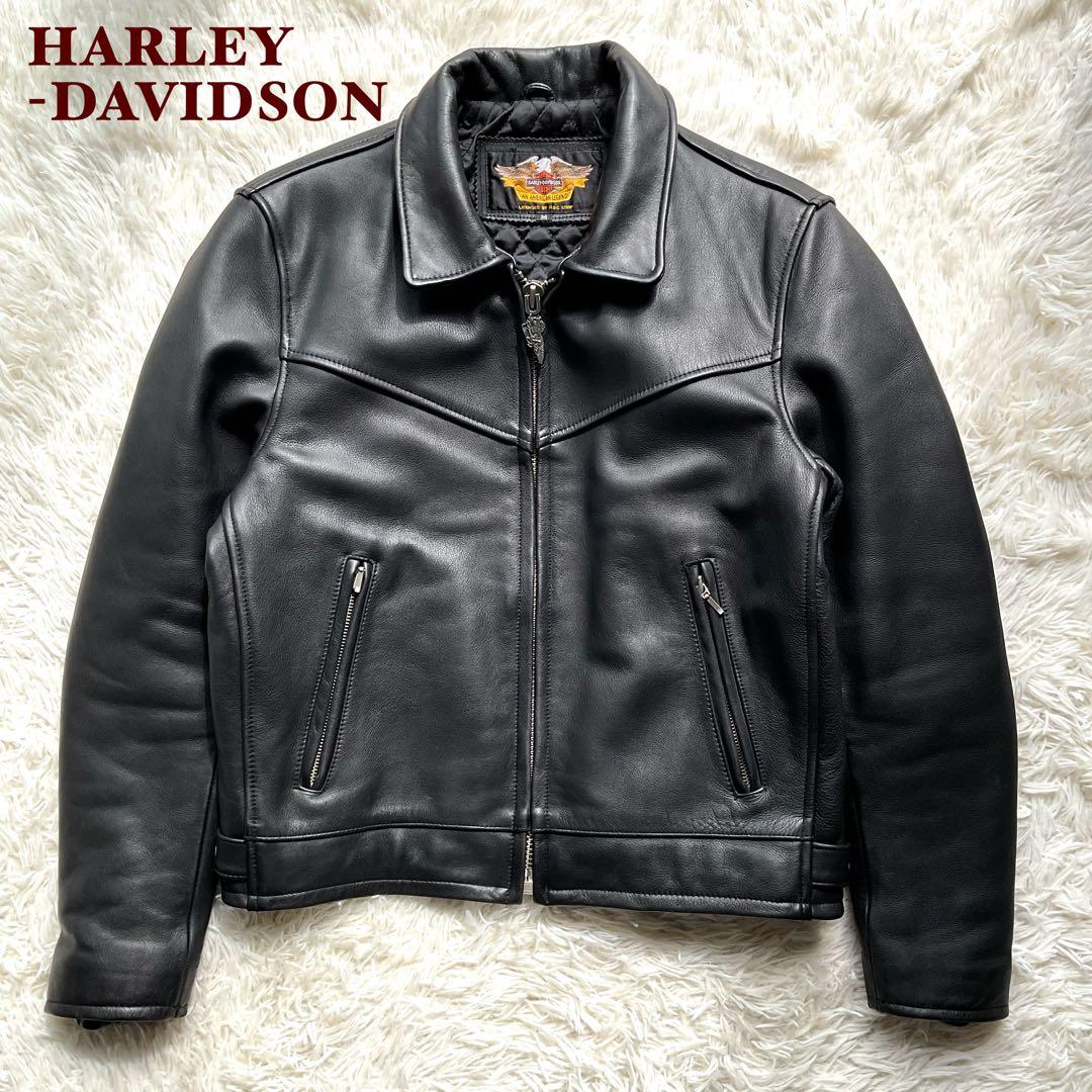 人気✨ハーレーダビッドソン　レザージャケット　シングルライダース　M ブラック