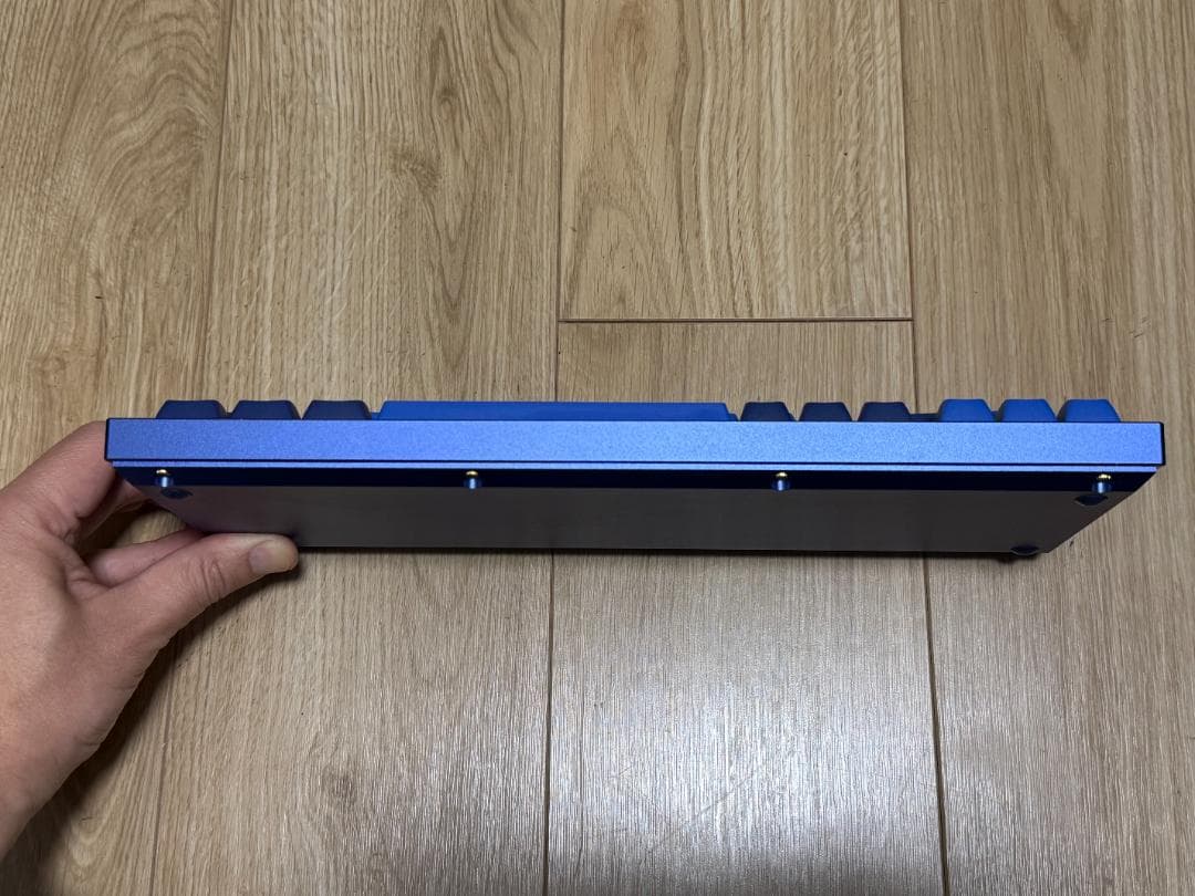 ★極美品★Keychron Q2 ネイビーブルー Gateron赤軸 ノブ付