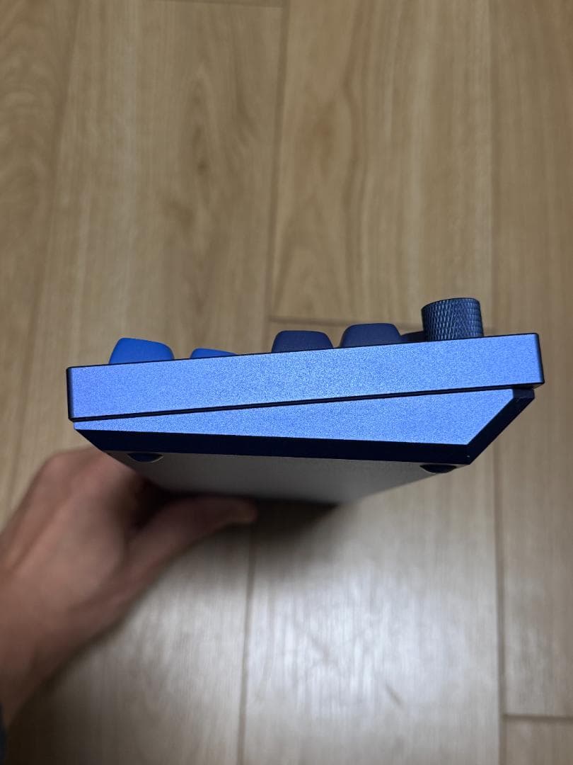 ★極美品★Keychron Q2 ネイビーブルー Gateron赤軸 ノブ付
