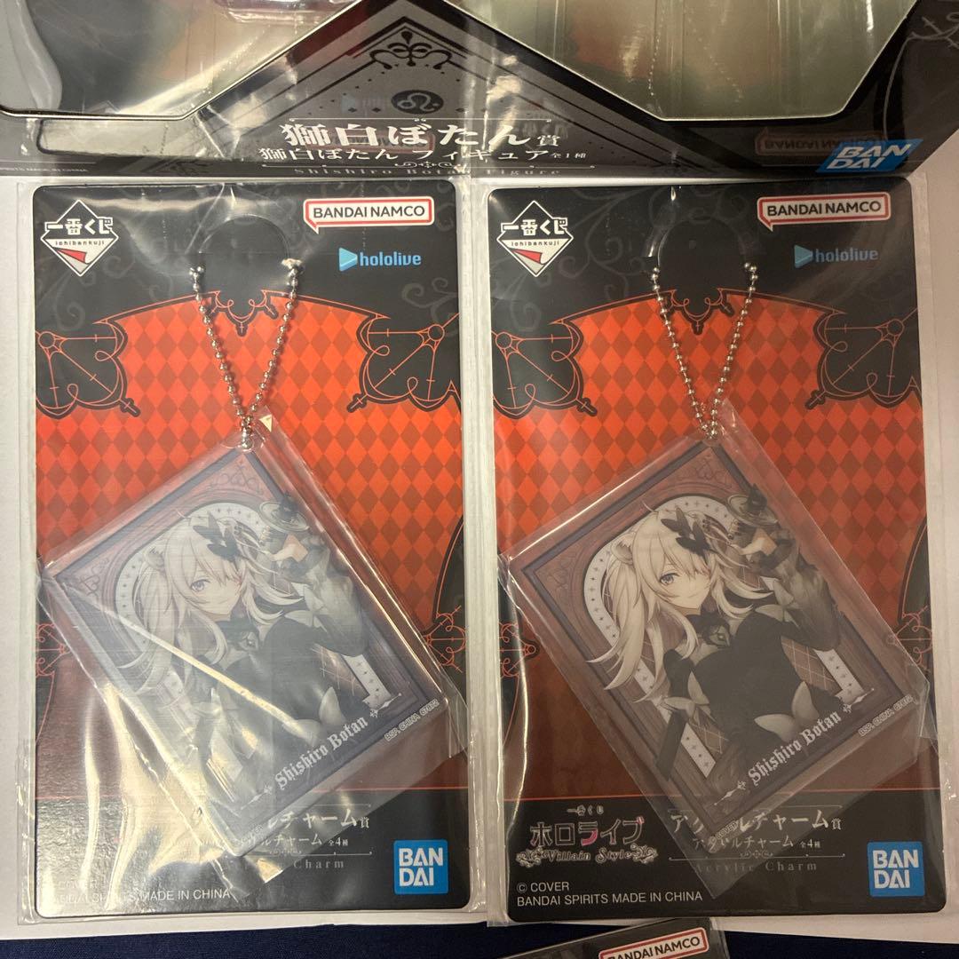 ホロライブ　一番くじ　villan 獅白ぼたん　フィギュア　アクスタ　6点セット