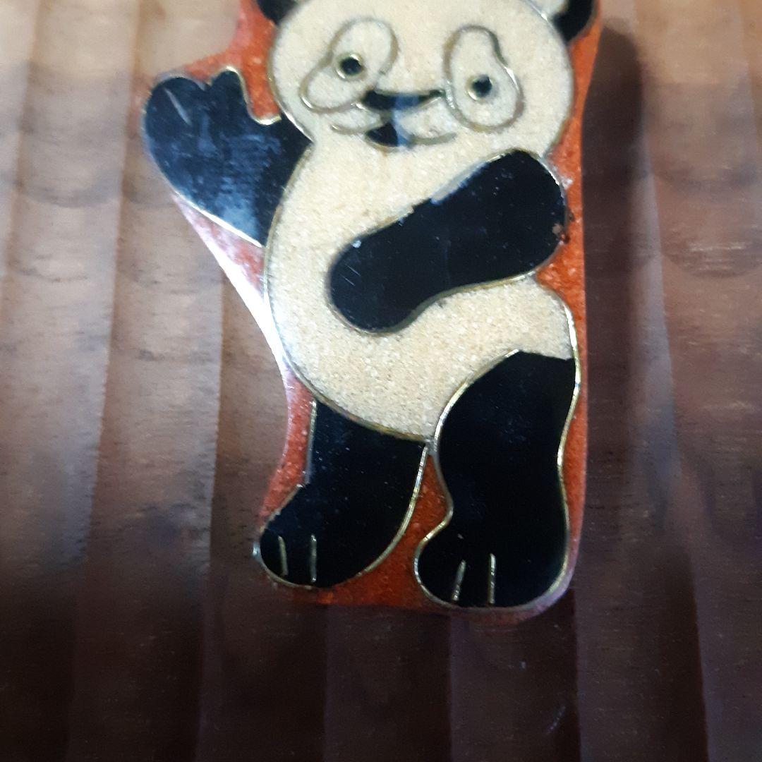 本日限定SALE❤ヴィンテージ ベークライトパンダブローチ