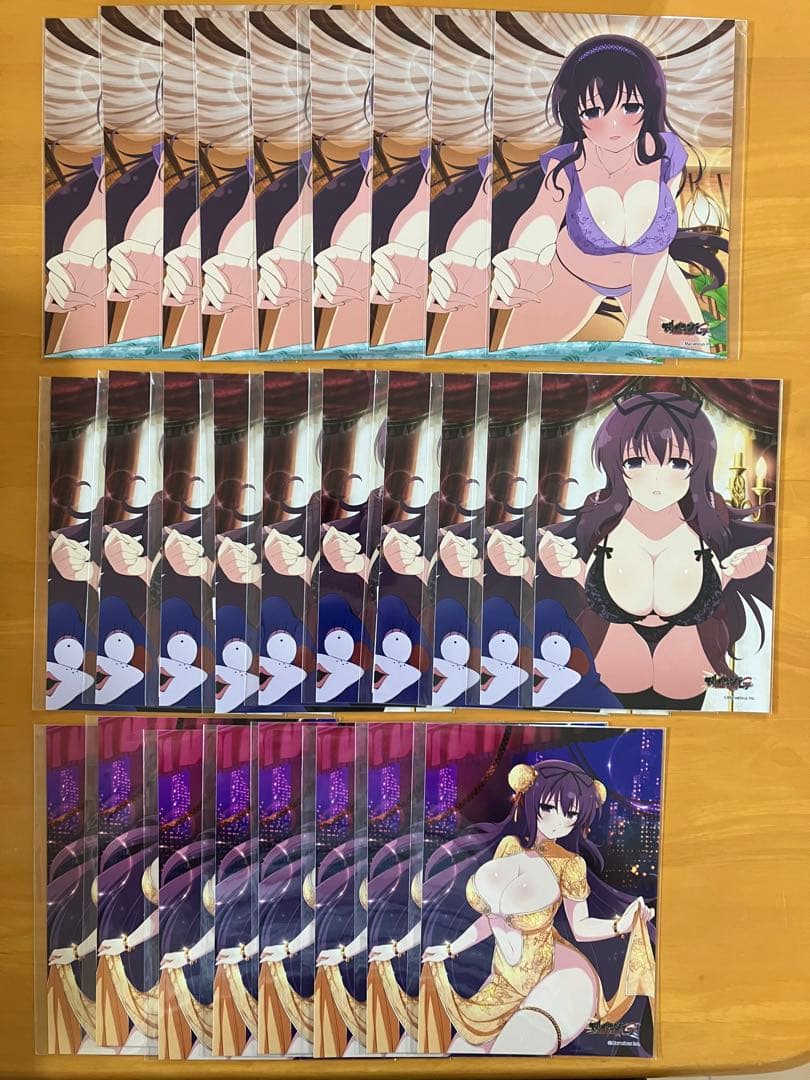閃乱カグラ Gバースト ブロマイド 3種27枚 紫 くじコレ 240727