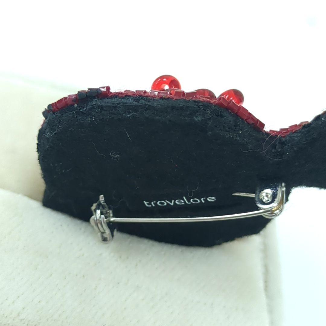 trovelore トロベローレ ブローチ ザクロ ビーズ レッド