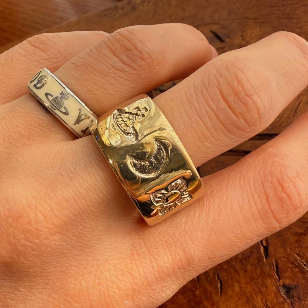 英国製初期版レアVivienneWestwoodオーブ/ウェディングリング L