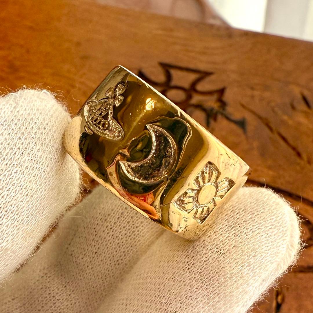 英国製初期版レアVivienneWestwoodオーブ/ウェディングリング L