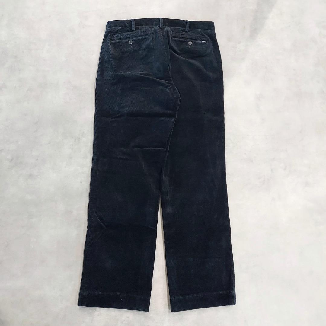 ポロ ラルフローレン W32 ポロチノ コーデュロイパンツ 古着 黒 16196