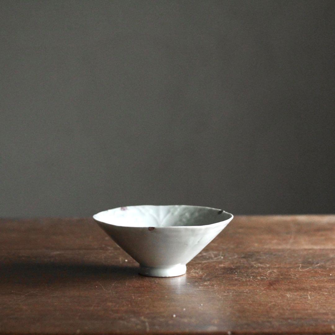 古伊万里 白磁 陽刻 茶碗 茶道具 古美術 古道具 アンティーク