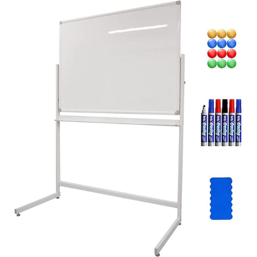 ホワイトボード (L字脚) 片面 無地 板面1200×900mm