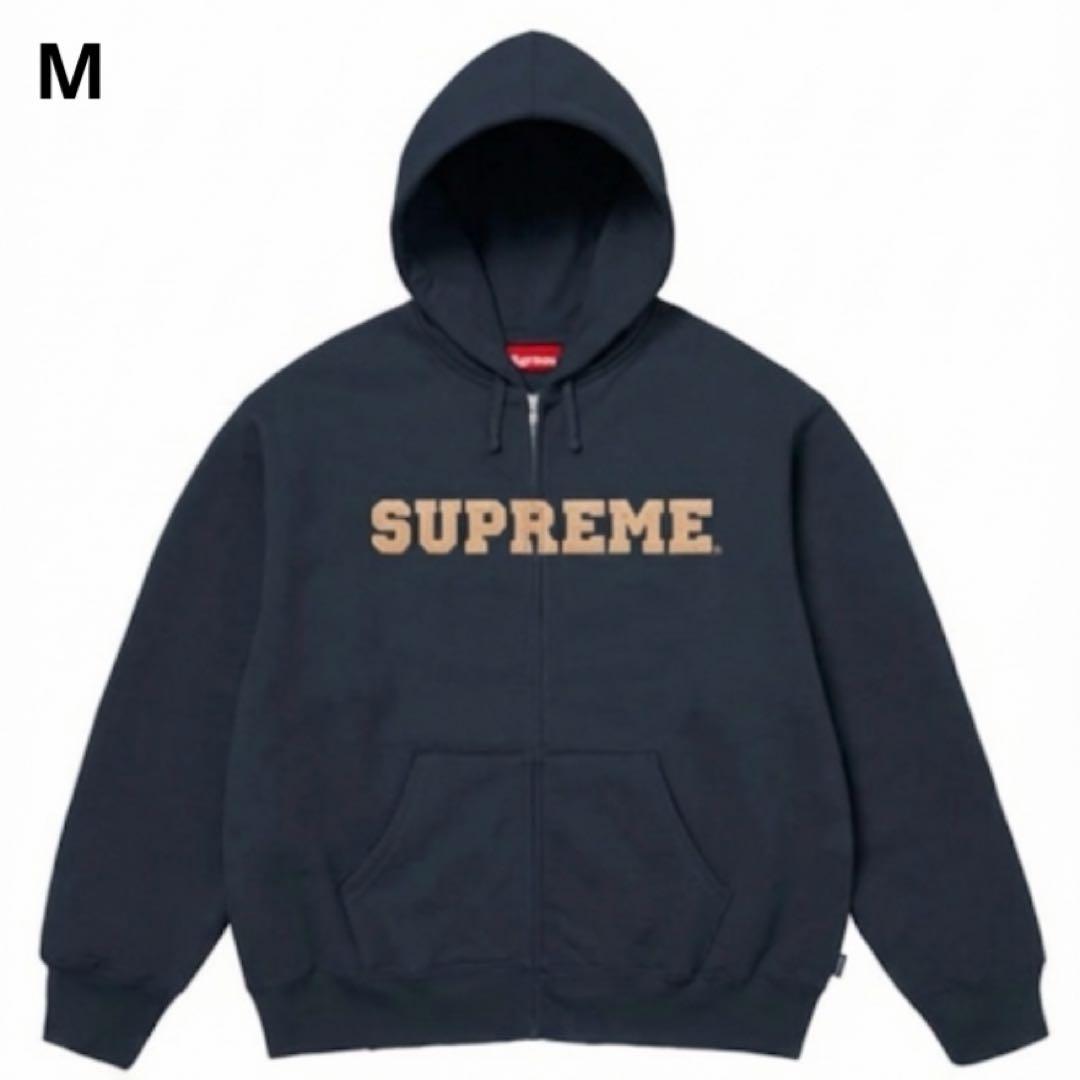 CollegiateAppliquéZipUp HoodedSweatshirt