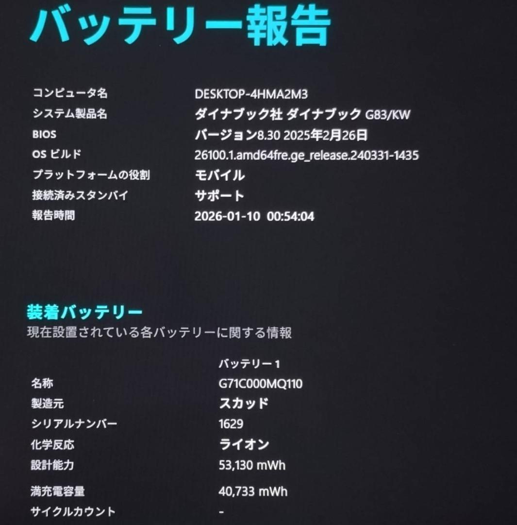 G83KW/12世代i5/SSD 256GB/16GB/FHD/13.3型②