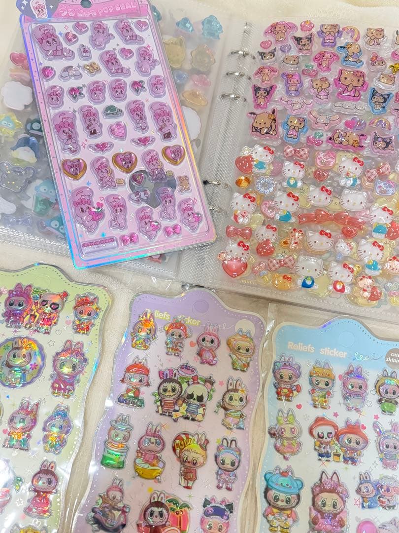 シール帳　正規品　新品　ボンボンドロップ　ラブブ　エスターバニーパワパフサンリオ