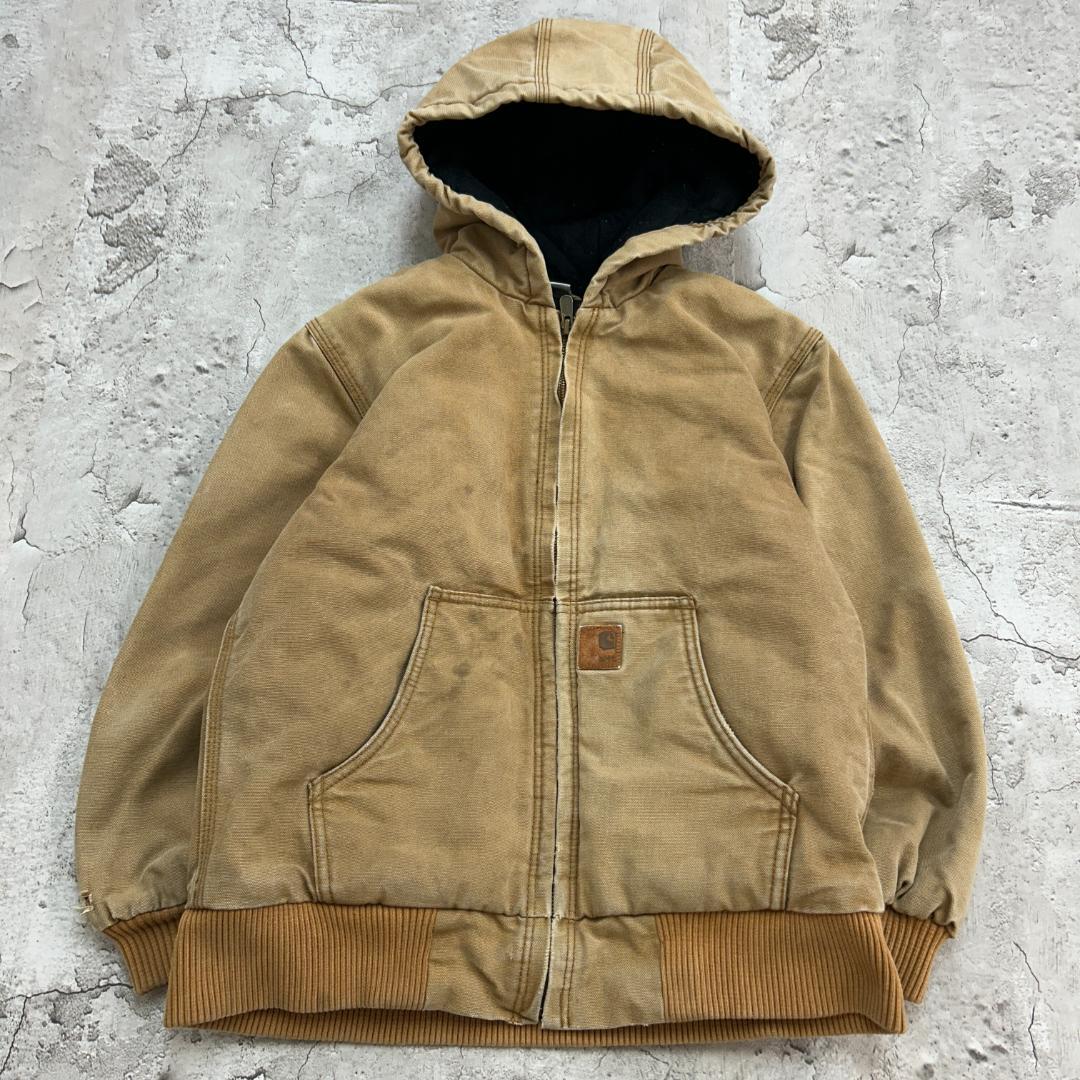 こ*し様 カーハート　雰囲気抜群　ダック　アクティブジャケット　古着　ライトブラ
