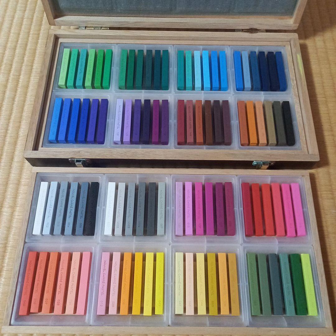 CARRE PASTEL木製パステルケース ヌーベルカレーパステル 96色セット