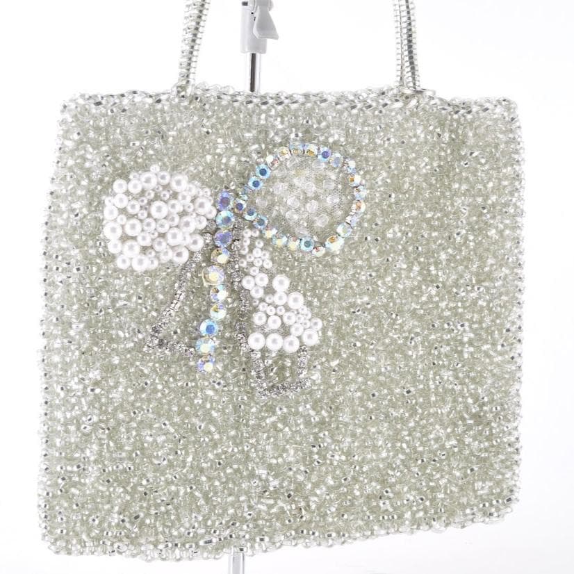 ANTEPRIMA アンテプリマ リボン ワイヤーバッグ 手提げかばん シルバー