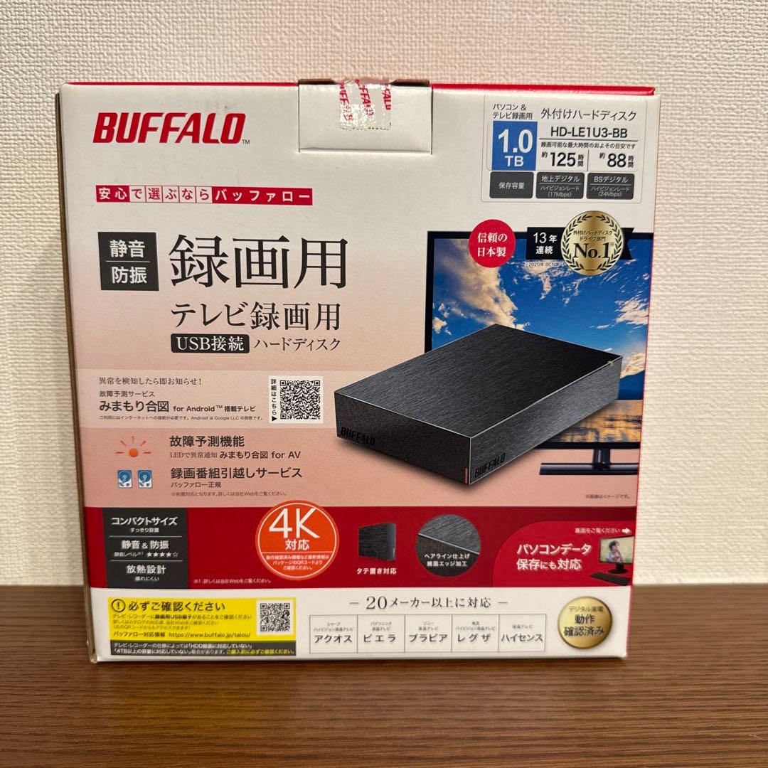 Buffalo HD-LE1U3-BB 外付けハードディスク 1.0 TB