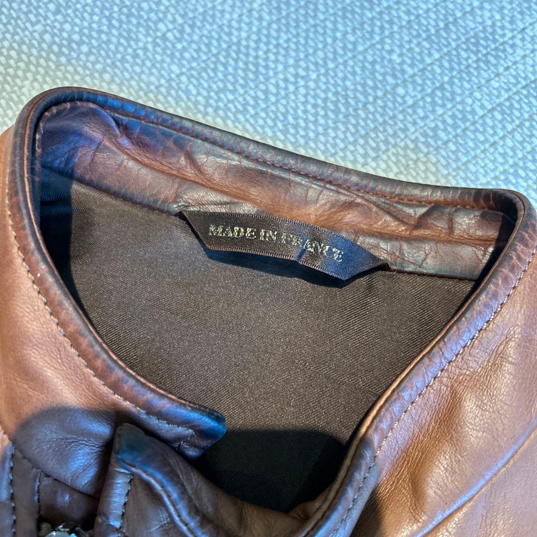 SERAPHIN ライダースジャケット　ベージュ