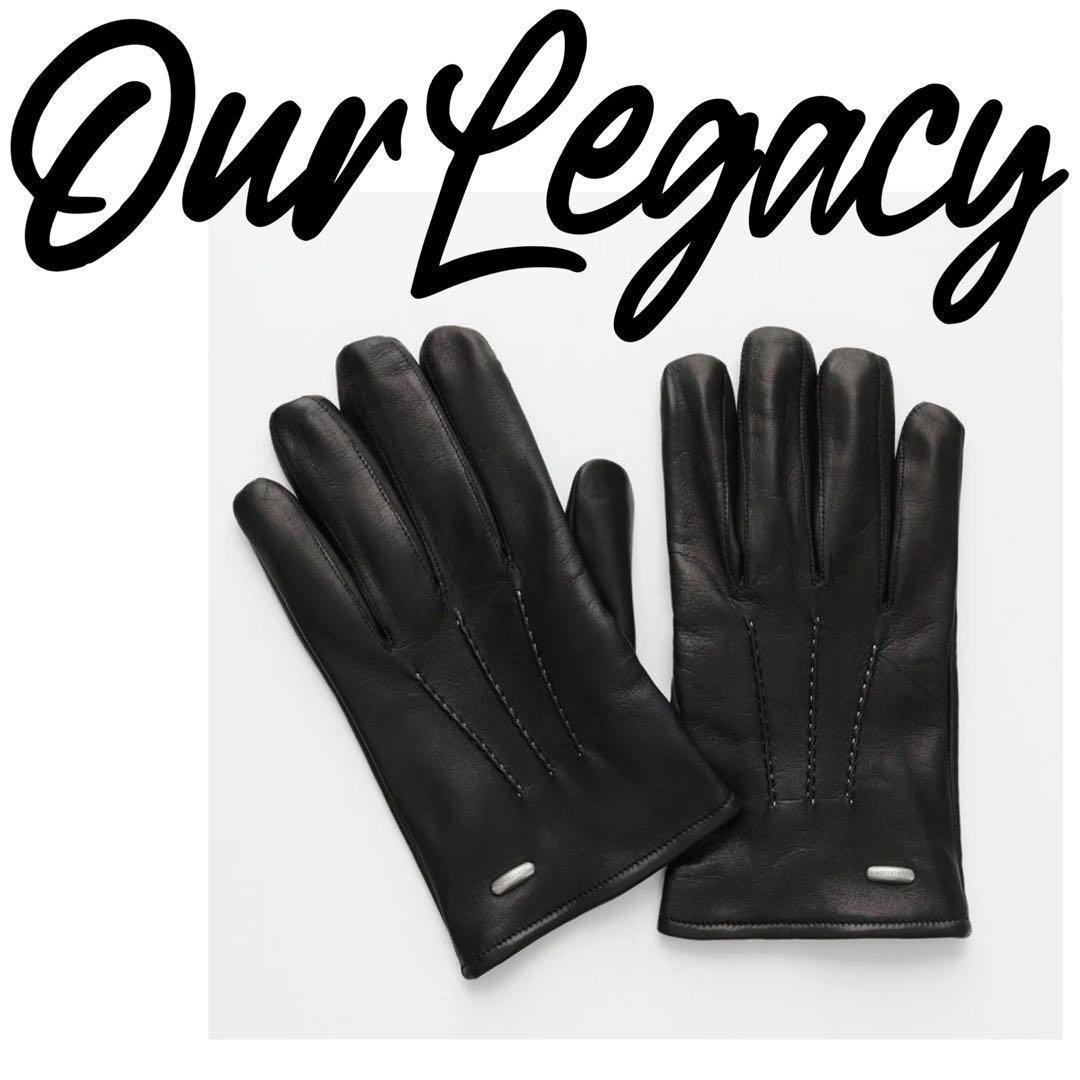 【定価4.3万】OUR LEGACY HIS GLOVES グローブ ブラック