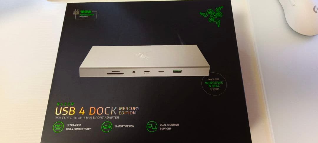 その他 Razer USB 4 Dock Mercury Edition