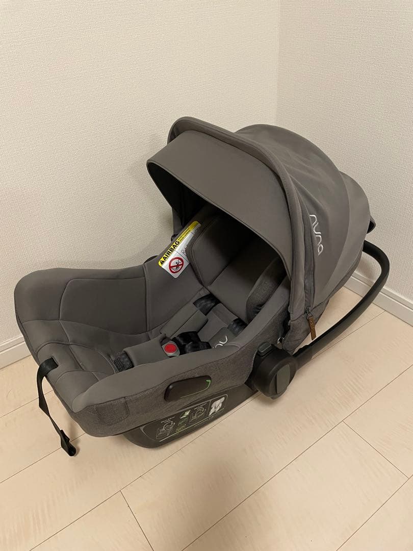 nuna pipa next n ベビーシート グレー 日よけ付き