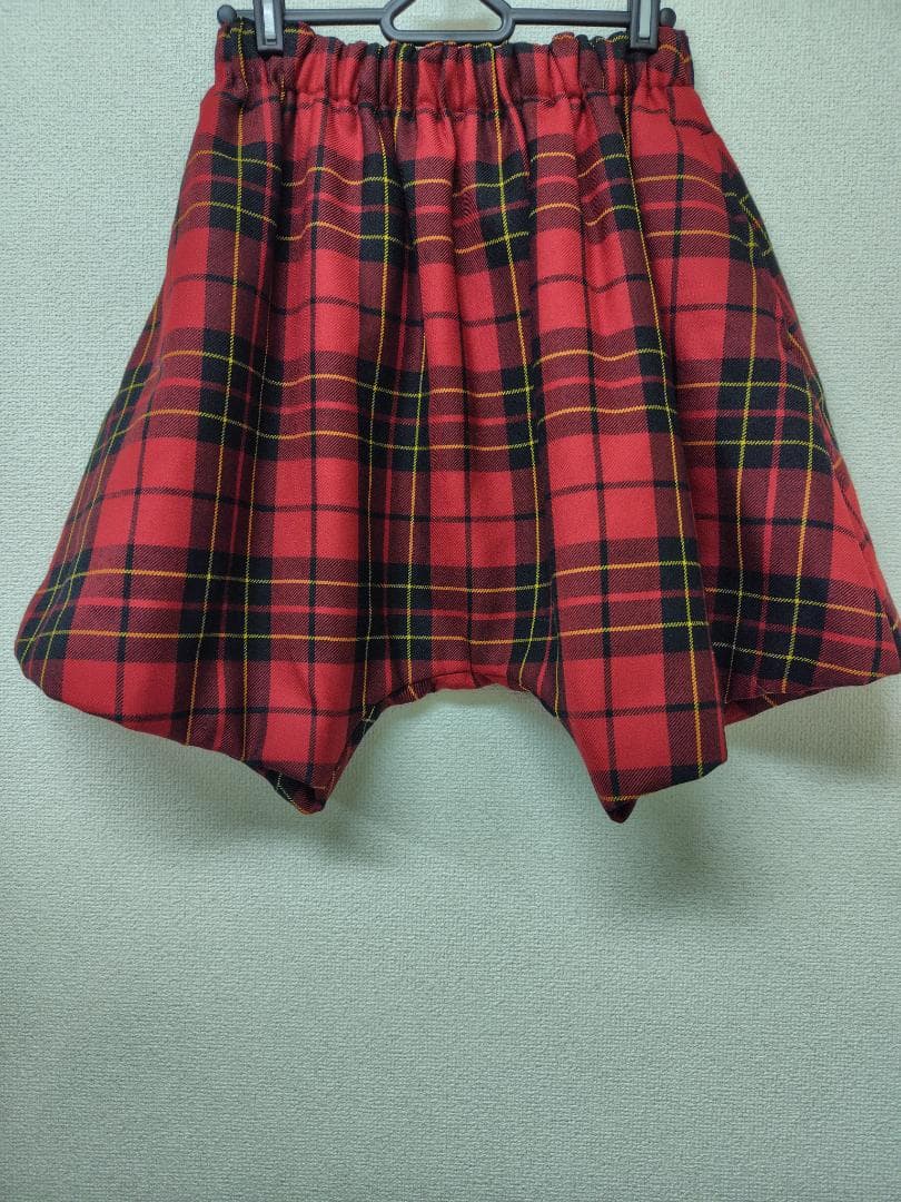 COMME des GARCONS　赤チェック　バルーンパンツ
