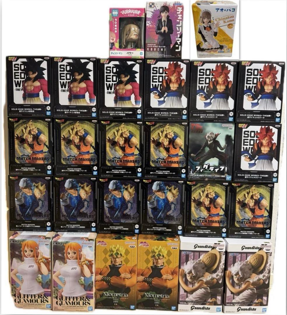 ワンピース　ドラゴンボール　ジョジョ　チェンソーマン　フィギュア　27個　まとめ