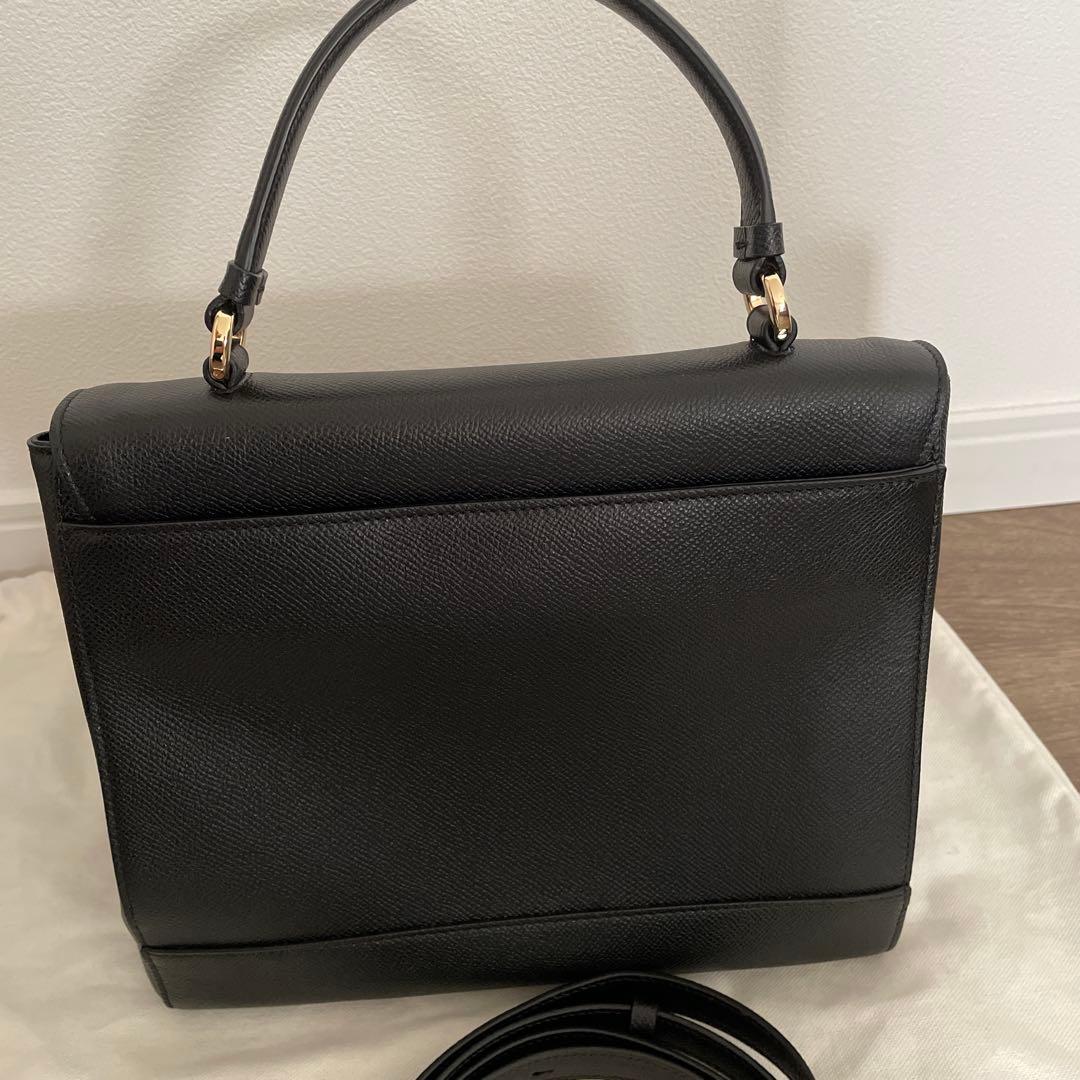 【新品同様】Ferragamo フェラガモ2Wayバッグ 黒