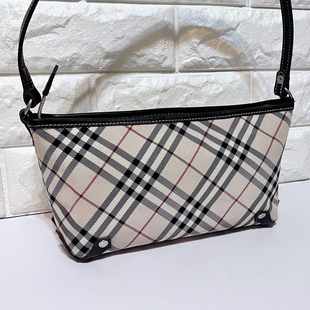 【希少 美品】バーバリーブルーレーベル ノバチェック 2way ショルダーバック