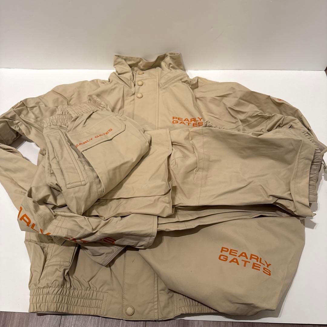 【美品】PEARLY GATES ベージュ レインスーツ(上下セット)
