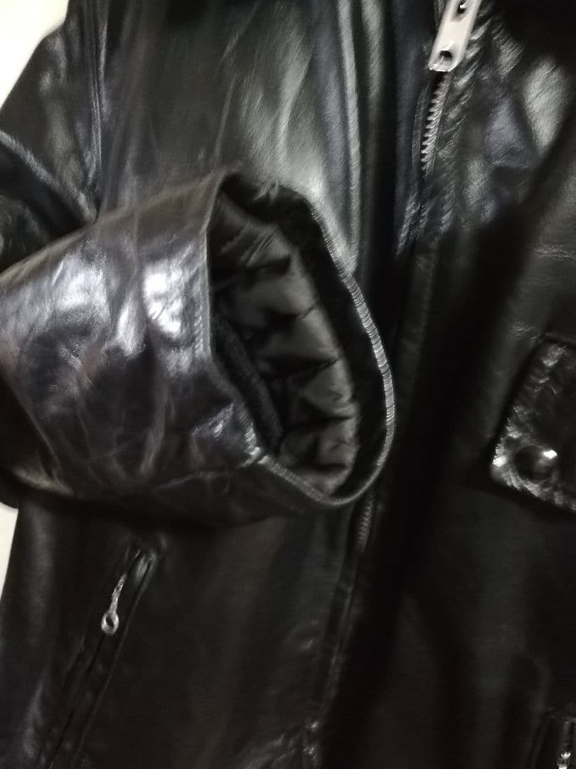 70s ポリスマンジャケット　talon ビンテージ　レザージャケット