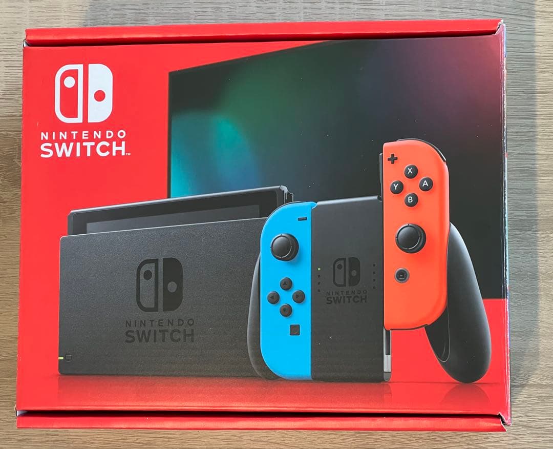 [美品] Nintendo Switch 本体 ネオンブルー/ネオンレッド