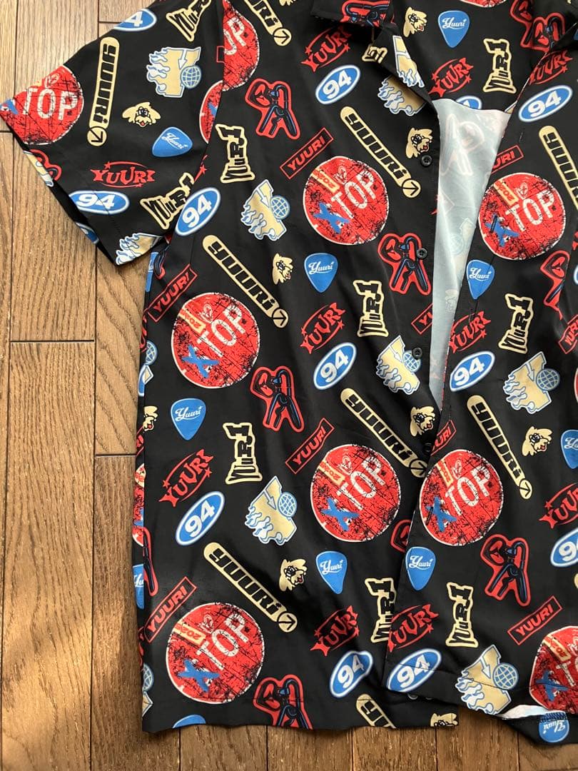 美品 優里 YUURI ライブ Liveコンサート限定グッズ 柄シャツ アロハ