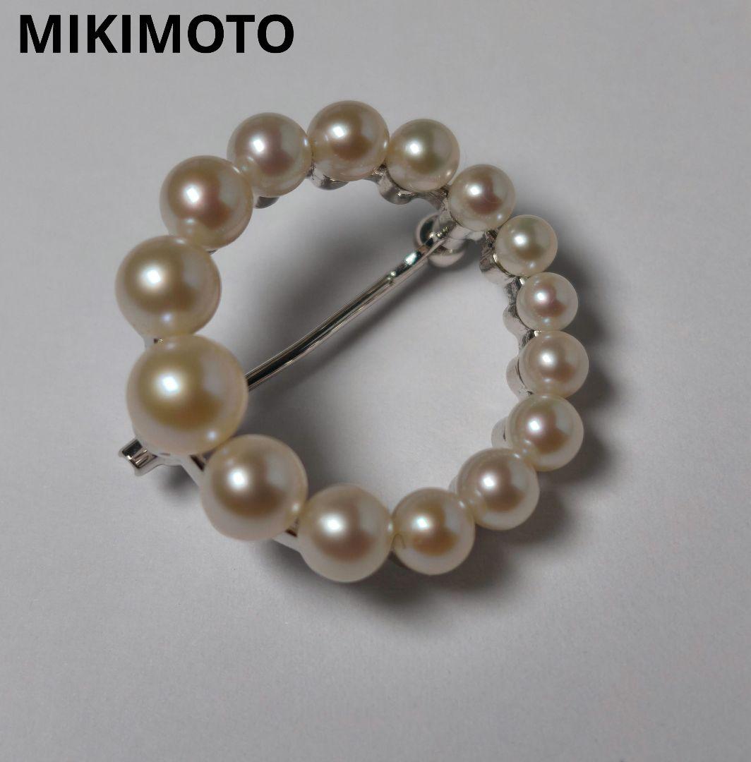 【美品 最高級!!】ミキモト ブローチ パール サークル フォーマル 皇室御用達