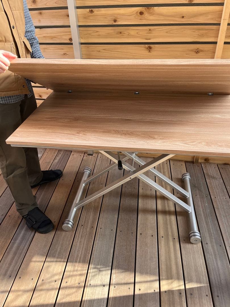 伸長式ダイニングテーブル バタフライテーブル ホワイトオーク