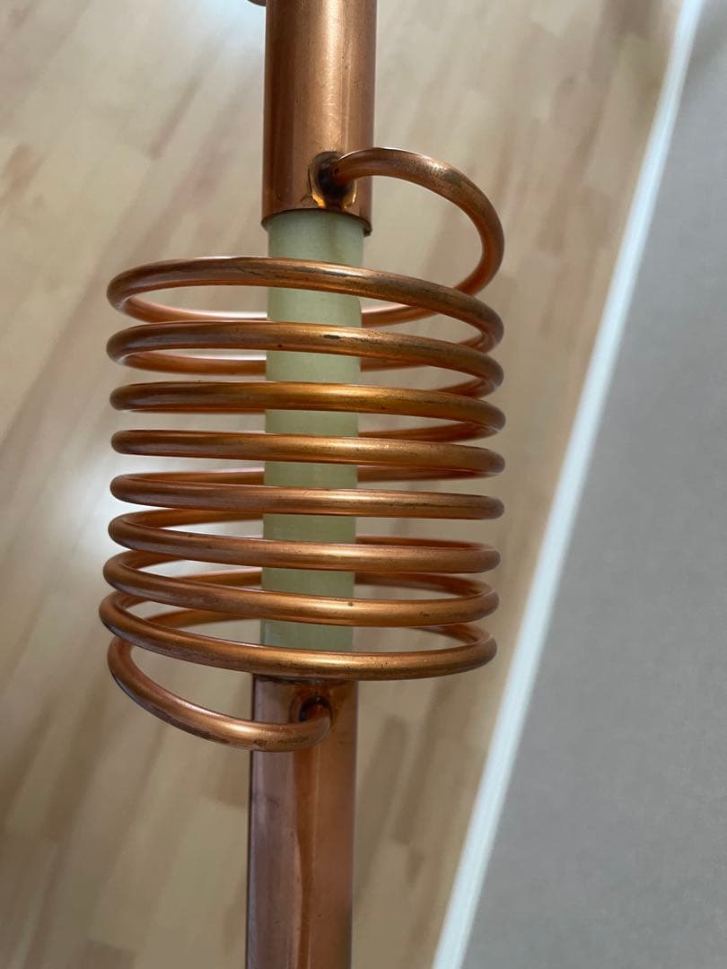 オーダー ハンドメイド21MHzアンテナ 銅製 ほぼ新品 モービルアンテナ