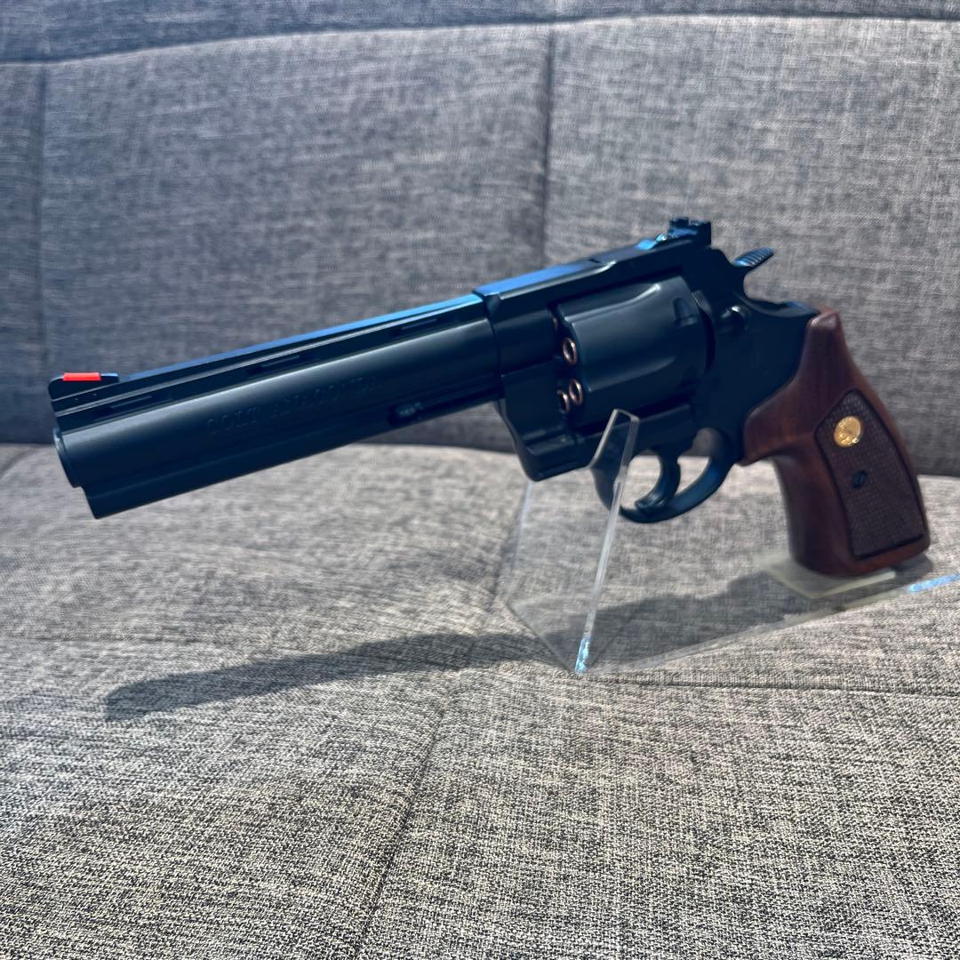 マルシン アナコンダ 6インチ マットブラックABS 木製グリップ