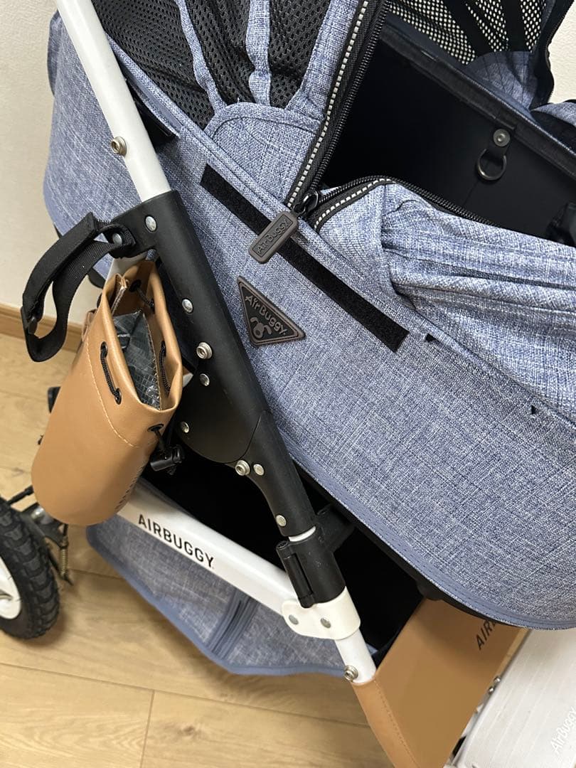 AIRBUGGY ペットカート メランジデニム　オフロードタイヤ　ラージサイズ