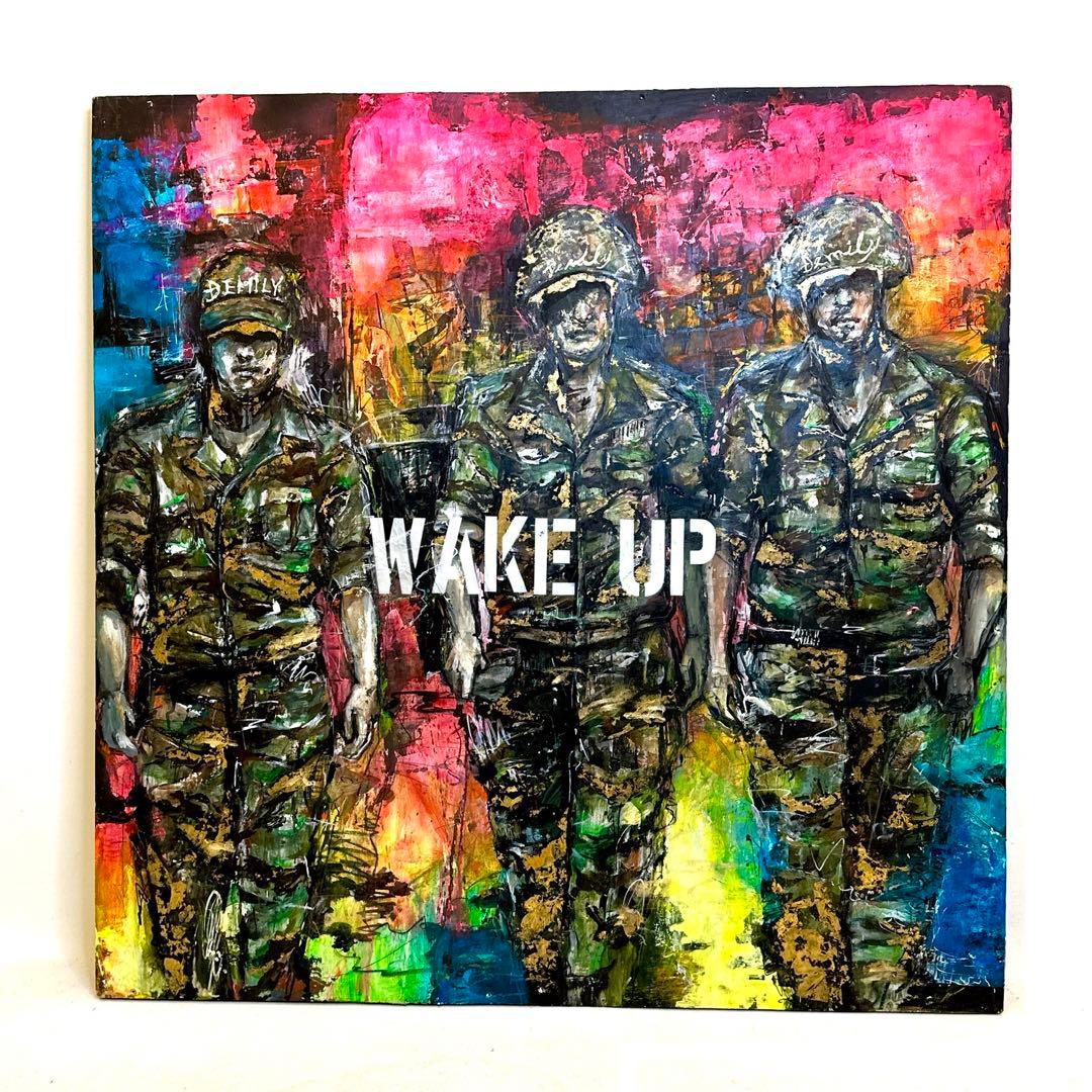 ミリタリー 特大ペンキ アート 絵 一点物 店舗 展示品