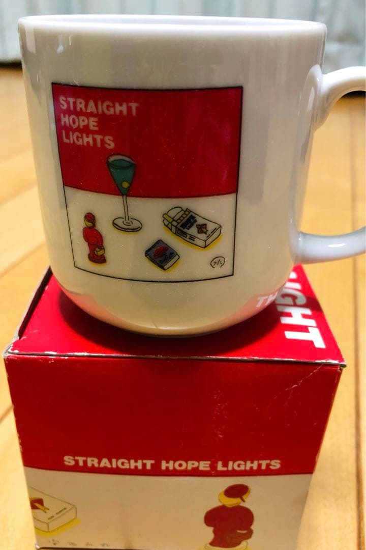 ［レア物］安西水丸デザイン　マグカップ　日本たばこ「ホープ・ライト」キャンペーン