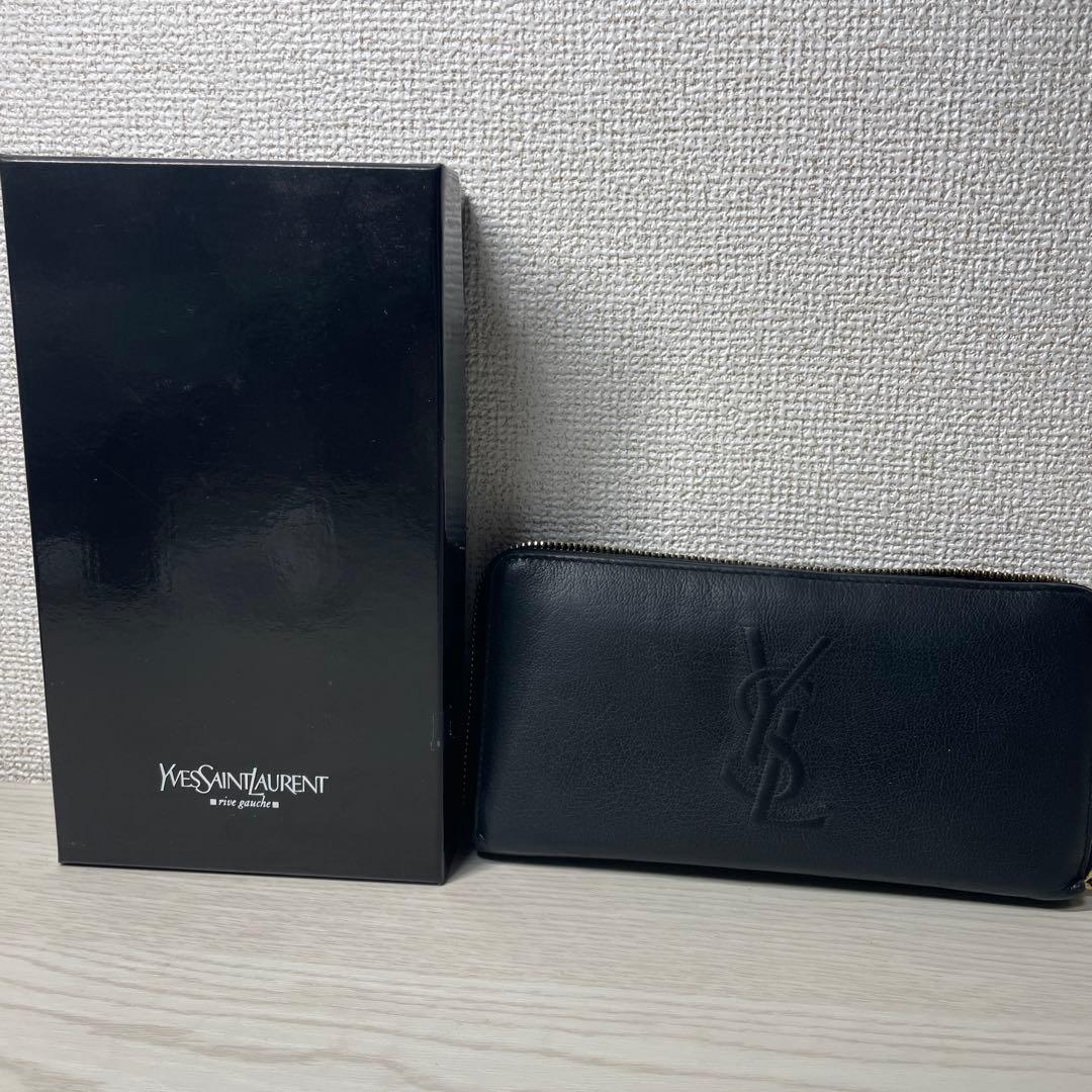 Yves Saint Laurent ブラック長財布