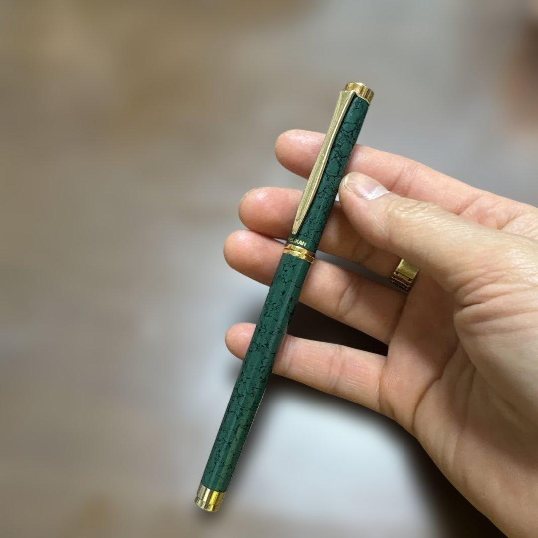 PELIKAN 緑色 万年筆14K