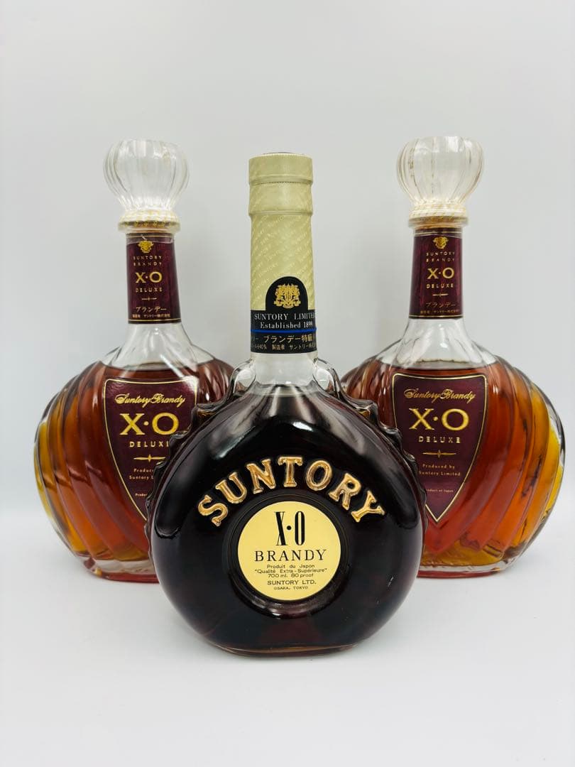 未開栓 SUNTORY サントリーXOデラックス 3本セット 700ml 40%
