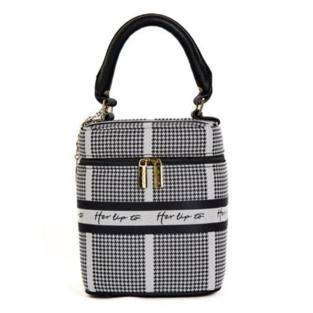 バッグ Herlipto HLT Jacquard Vanity Bag silver