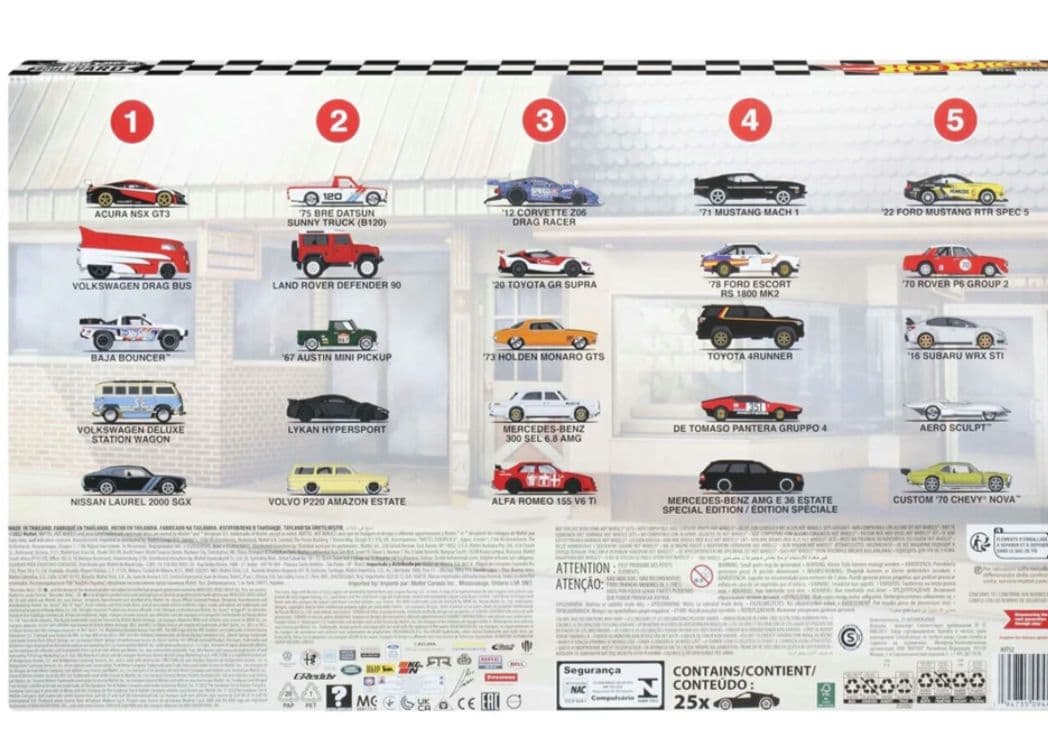 ホットウィール ブルバード　25カーファクトリーセット