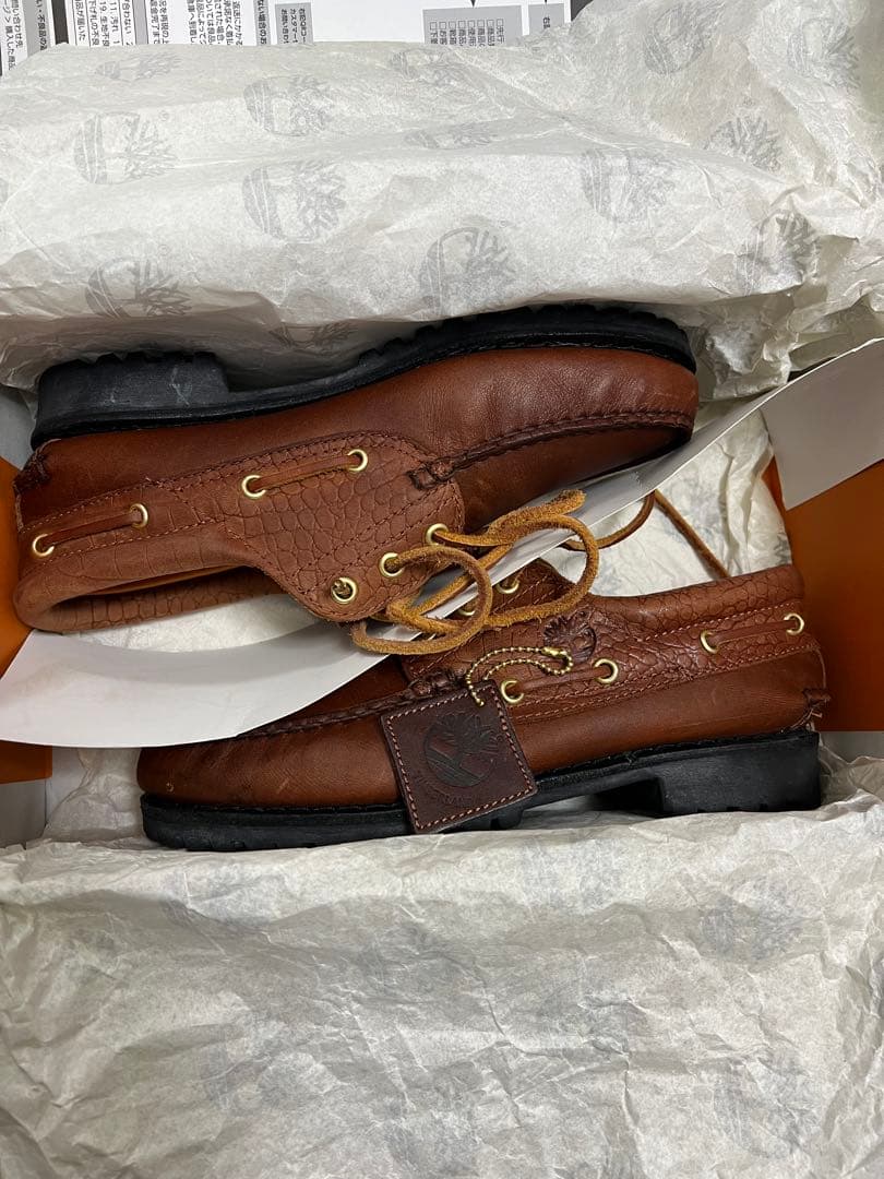 Timberland UA別注 3eye Lug Boat shoe