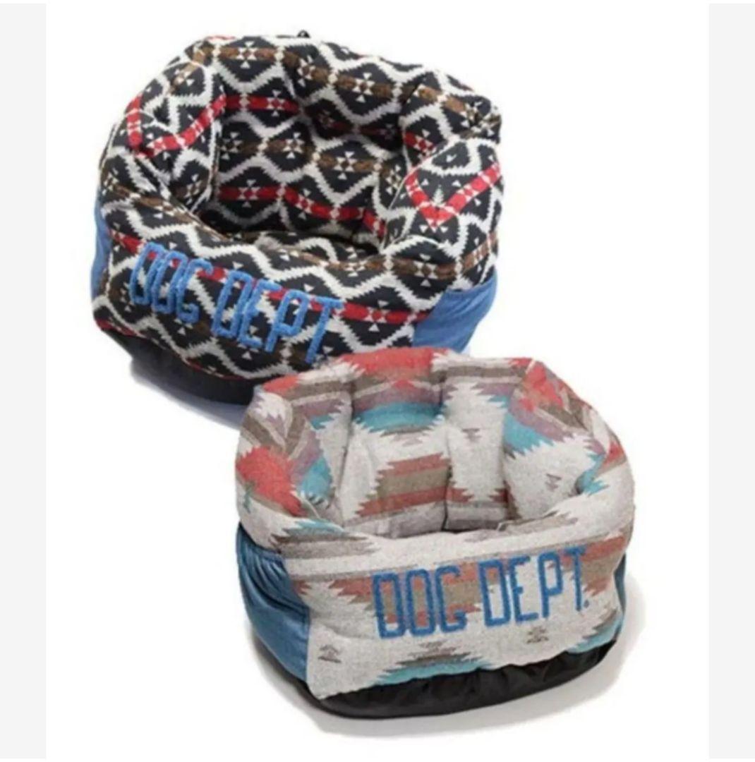 DOG DEPT ドッグデプト 幾何学模様 犬用ドライブベッド クッション