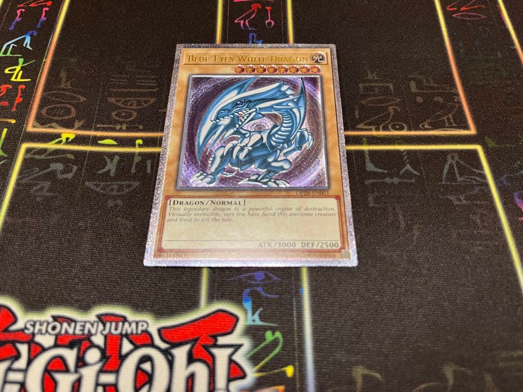 遊戯王英語版EU版 青眼の白龍 レリーフOTS