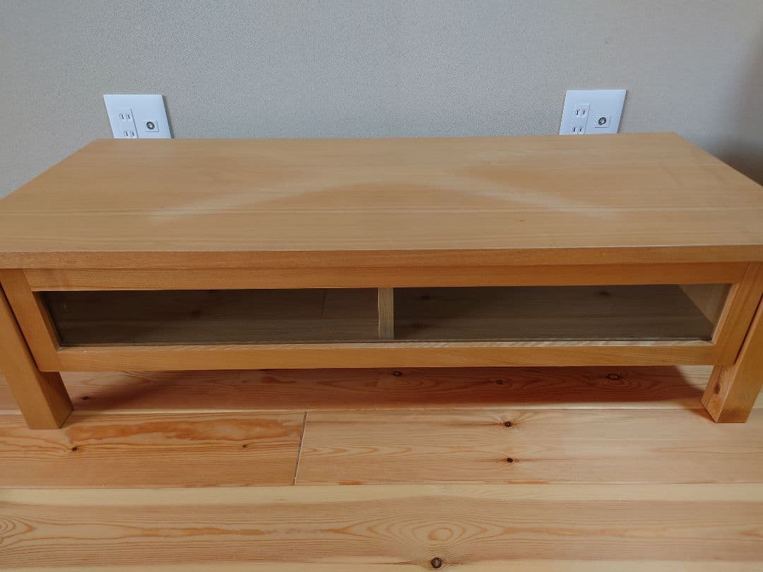 【トットちゃん 】無印良品　タモ材　テレビボード